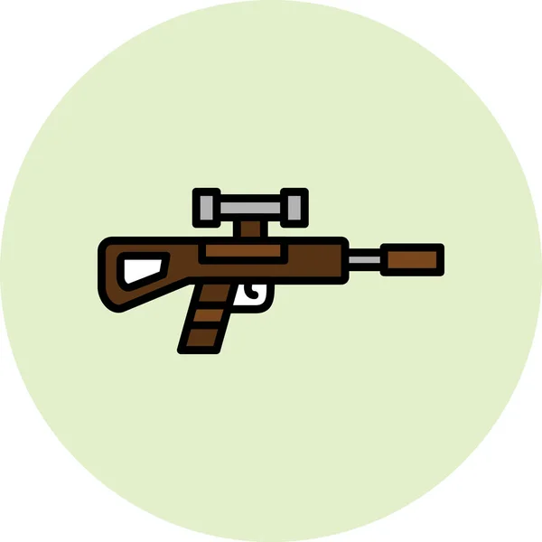 Іконка Снайпера Веб Проста Ілюстрація Піктограми — стоковий вектор