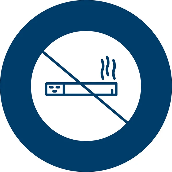 Απαγορεύεται Κάπνισμα Σύγχρονη Εικονογράφηση Διάνυσμα — Διανυσματικό Αρχείο