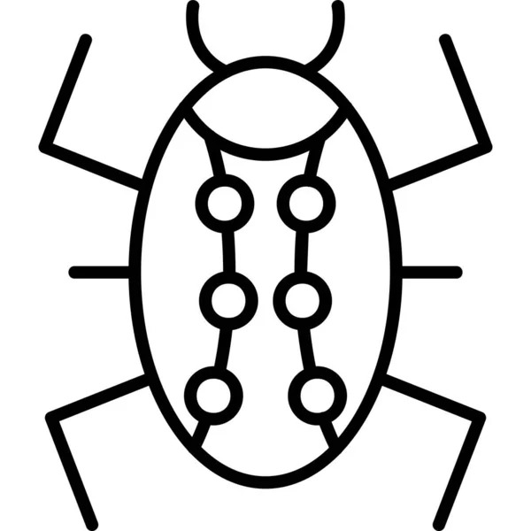 Bug Icono Moderno Ilustración Vectorial — Archivo Imágenes Vectoriales