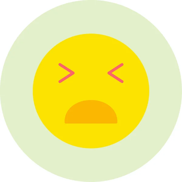 Emoji Arc Fájdalom Fájdalom Illusztráció — Stock Vector