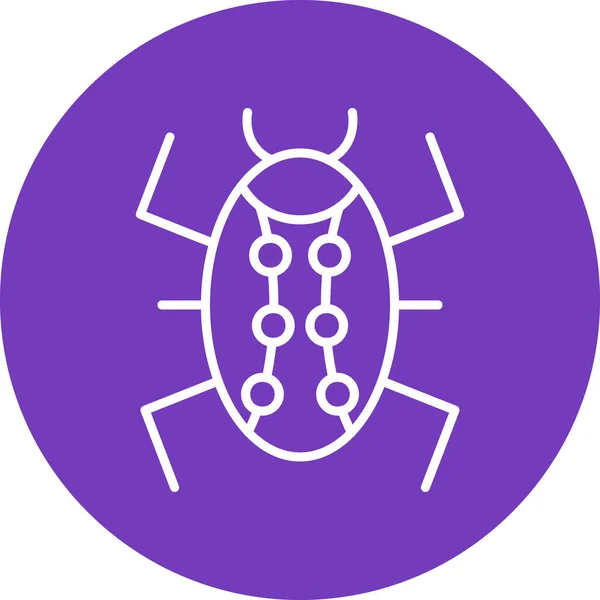 Bug Modern Icon Vector Illustration — 스톡 벡터