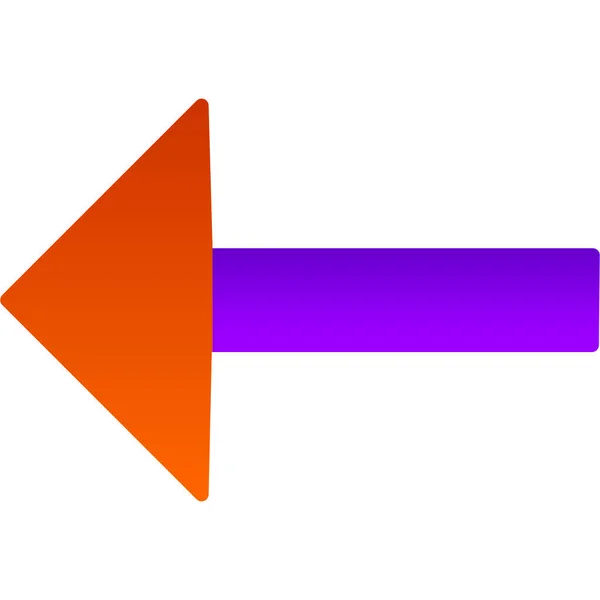Flèche Gauche Illustration Vectorielle — Image vectorielle