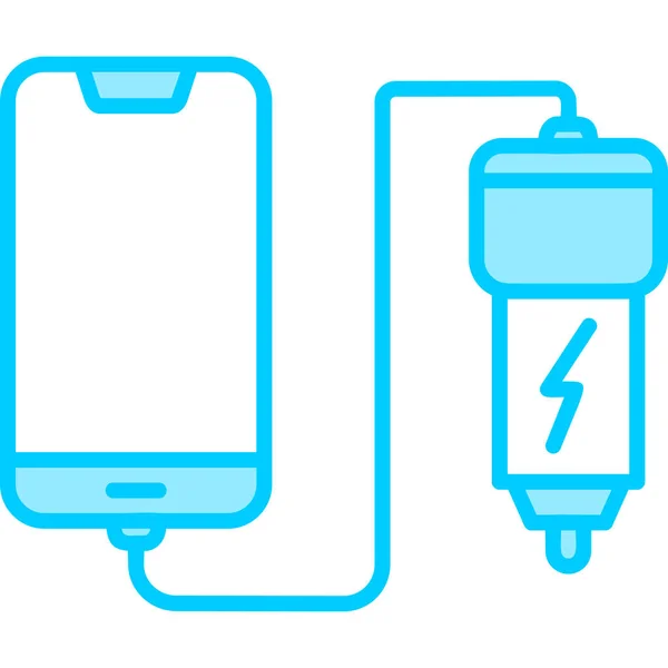 Chargement Téléphone Voiture Chargeur Sans Fil Charge Téléphone — Image vectorielle