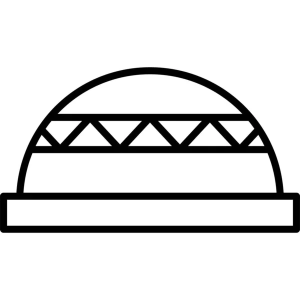 Καπέλο Web Εικονίδιο Απλό Σχεδιασμό — Διανυσματικό Αρχείο