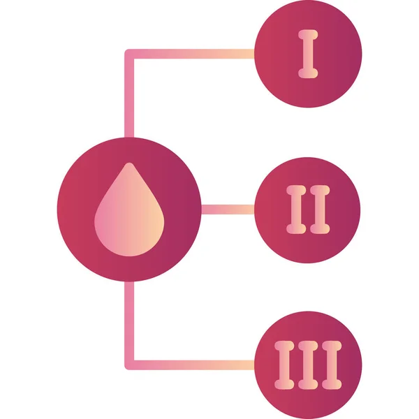 Blutgruppe Web Symbol Einfache Illustration — Stockvektor