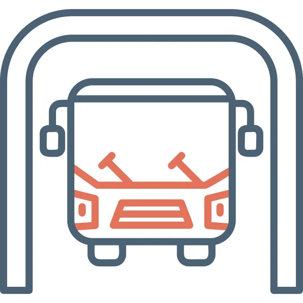 Bus Underground Icono Moderno Vector Ilustración — Archivo Imágenes Vectoriales