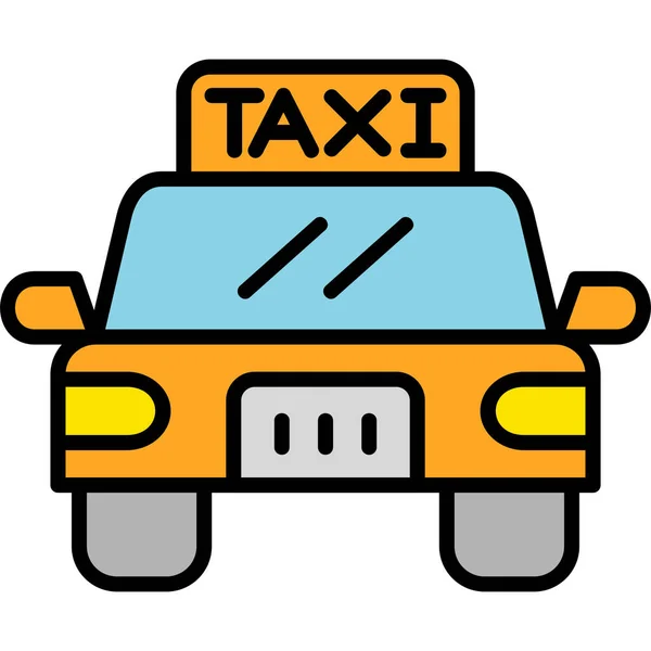 Taxibil Webbikon — Stock vektor