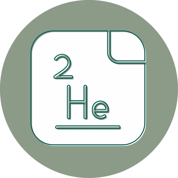 Helium Web Icoon Eenvoudige Illustratie — Stockvector