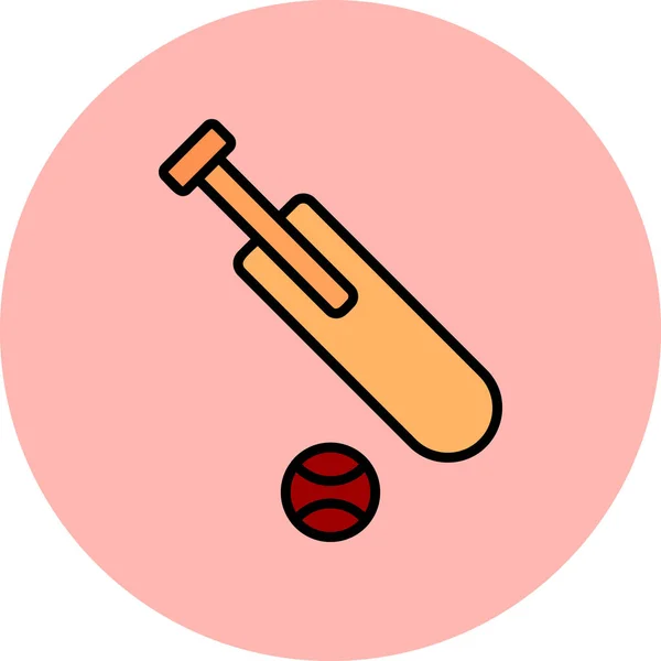 Icône Batte Baseball Illustration Simple Des Icônes Vectorielles Des Équipements — Image vectorielle