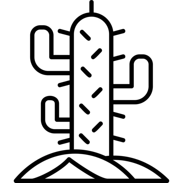 Icona Cactus Illustrazione Design Moderno — Vettoriale Stock