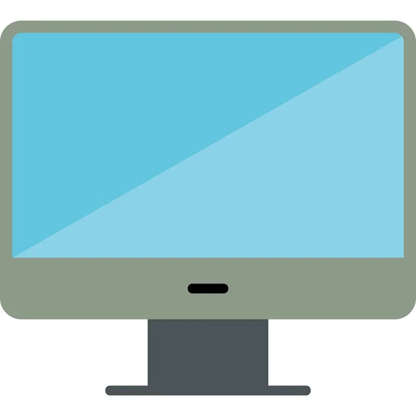 Desktop Nowoczesny Ikona Wektor Ilustracja — Wektor stockowy