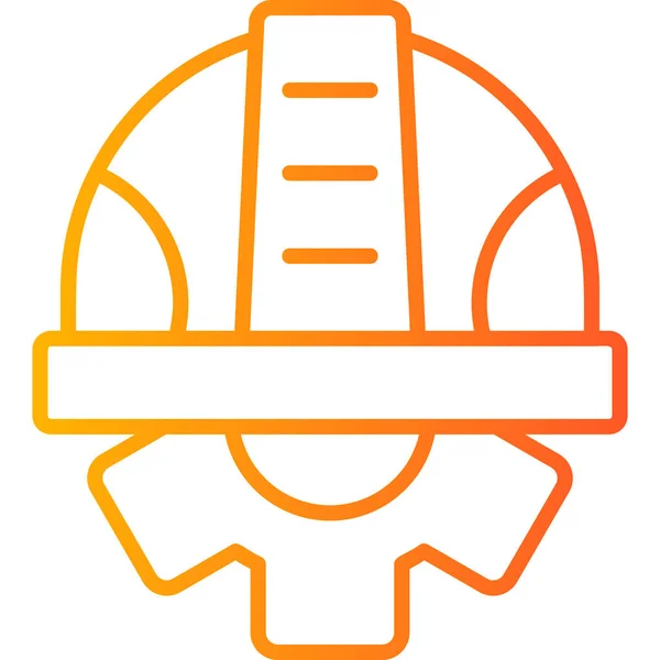 Helm Web Symbol Einfache Illustration — Stockvektor