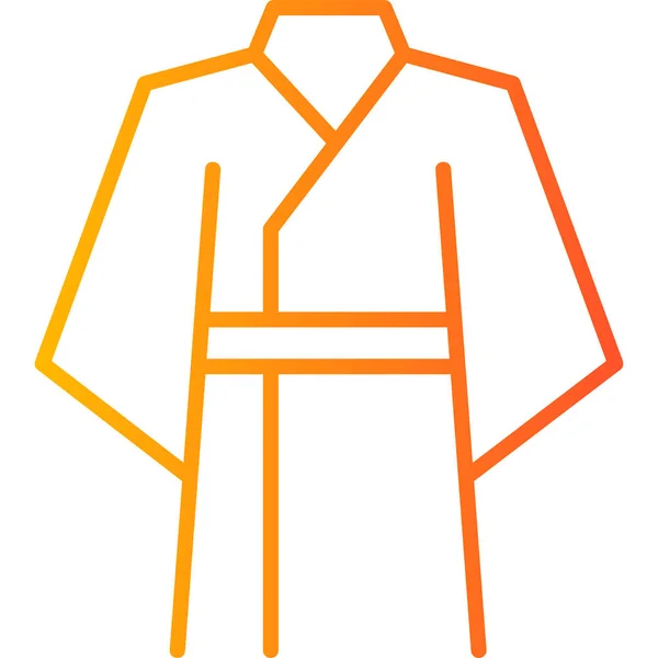 Ilustración Vectorial Del Icono Kimono — Vector de stock