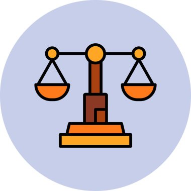 Denge kavramı. Ölçeklendirme web simgesi basit resimleme