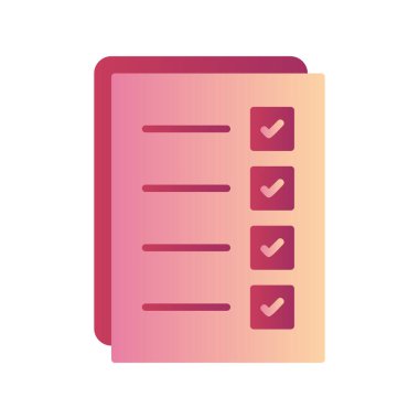 Belge simgesinin vektör illüstrasyonu