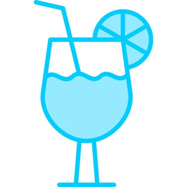 İçecek. Web simgesi vektör illüstrasyonu