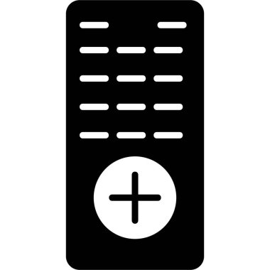 Uzaktan kumandalı vektör çizimi. Web simgesi