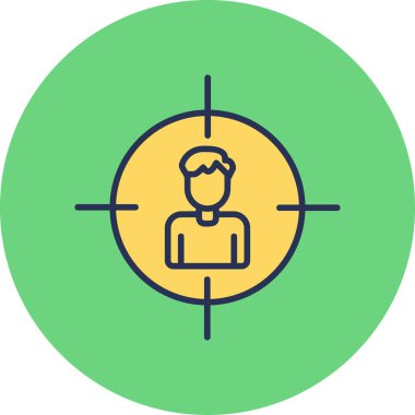 Hedef, Kullanıcı logosu, web sayfası için basit simge 