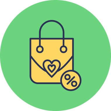 Alışveriş çantası. Web simgesi