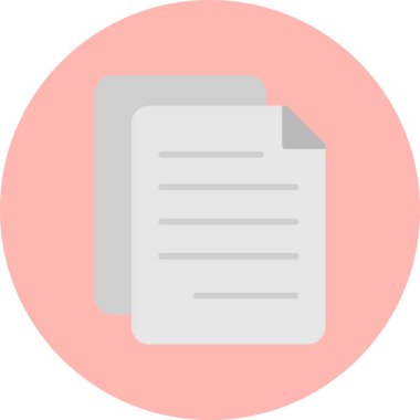 Belge simgesinin vektör illüstrasyonu