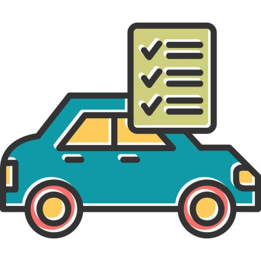 Checklist icon, vector illustration simple design