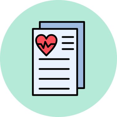 Belge simgesinin vektör illüstrasyonu