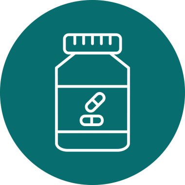 Ek şişe simgesi, vektör illüstrasyonu