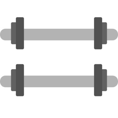 Ağırlıklı çubuklar modern simge vektör illüstrasyonu