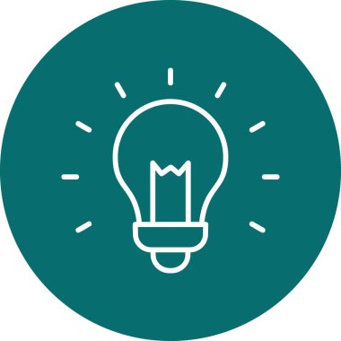 Fikir modern simgesi, vektör illüstrasyonu