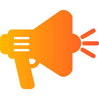 Megafon ikonu vektör illüstrasyonu