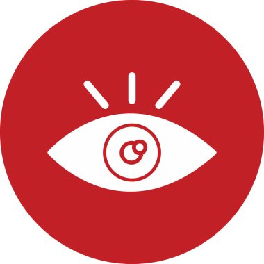 Göz. Web simgesi basit illüstrasyon