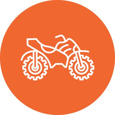 Quad icon, simple illustration of bike
