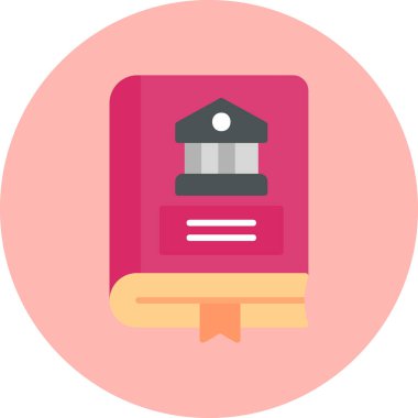 Kitap. Web simgesi basit illüstrasyon