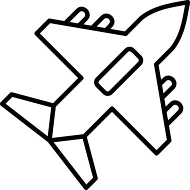 Uçak. Web simgesi basit illüstrasyon