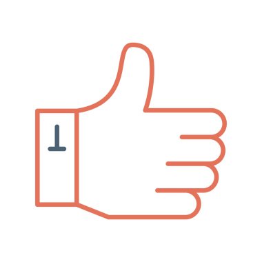 başparmak yukarı simgesi, vektör illüstrasyonu