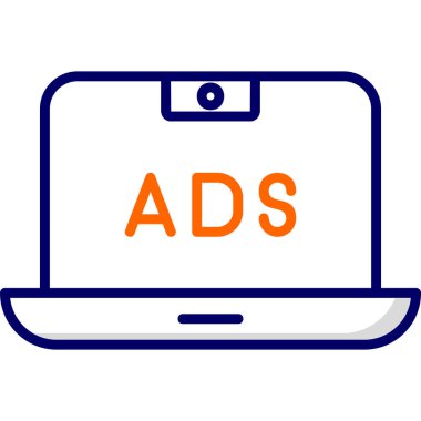 Reklam web simgesi basit illüstrasyon