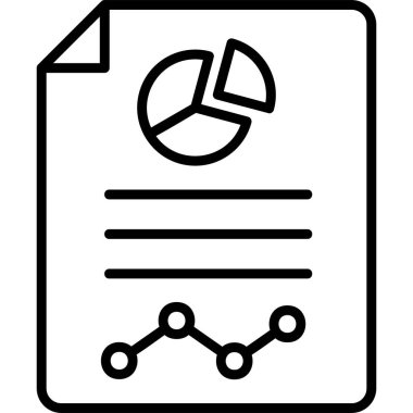 Rapor ver. Web simgesi basit illüstrasyon