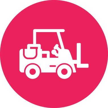 araç web simgesi basit illüstrasyon