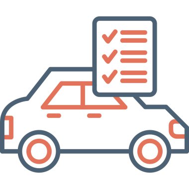Checklist icon, vector illustration simple design