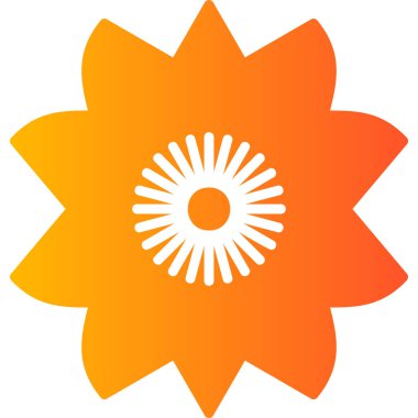 Çiçek. Web simgesi basit illüstrasyon