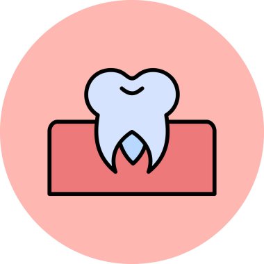 Diş azı dişinin vektör çizimi 