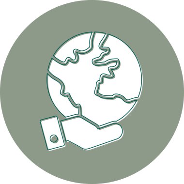 Gezegen simge vektör çizim