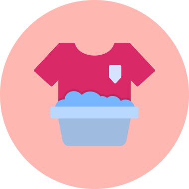 Hand Washing Clothes, vector icon