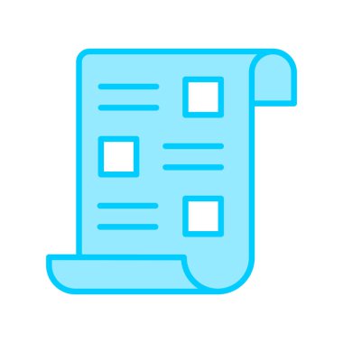 Belge simgesinin vektör illüstrasyonu