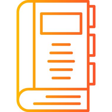 Kitap. Web simgesi basit illüstrasyon