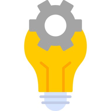 Bir fikrim var. Web simgesi basit illüstrasyon