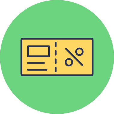 Faturacı Kara Cuma ikon vektör illüstrasyonu