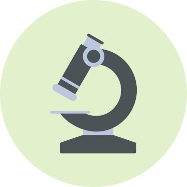 Mikroskop. Web simgesi basit illüstrasyon