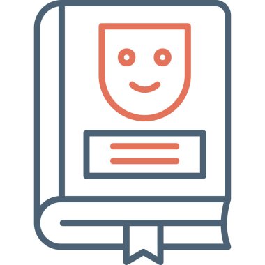 Çizgi roman ikonu, modern tasarım illüstrasyonu