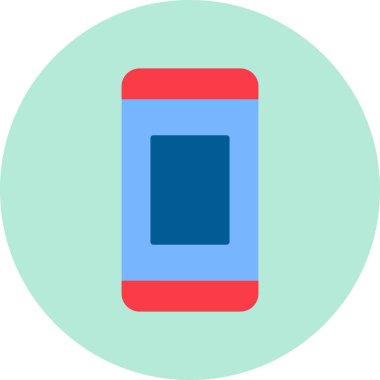 Cep telefonu. Web simgesi basit illüstrasyon